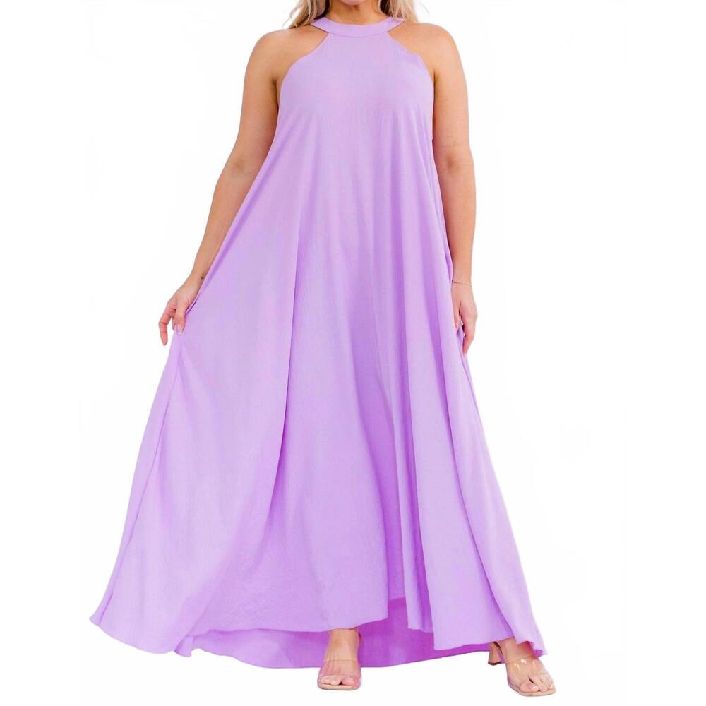 NEW KAREN T DESIGN flowy maxi dress in lavender